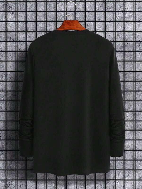 T-shirt grafico da uomo Soft Blend Traspirante Comfort Casual Outfits Stile Essenziale Estate Rilassante T-shirt da notte