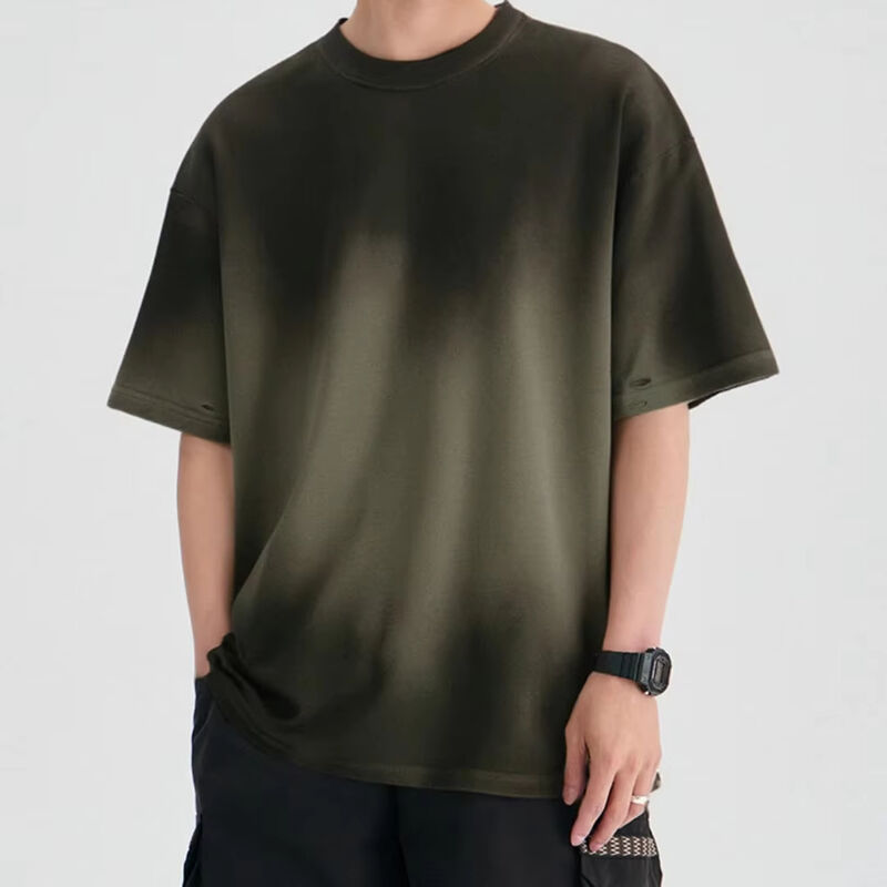 Ingrosso T-shirt personalizzato a basso costo Logo personalizzato di alta qualità T-shirt maschile Plus Size T-shirt maschile