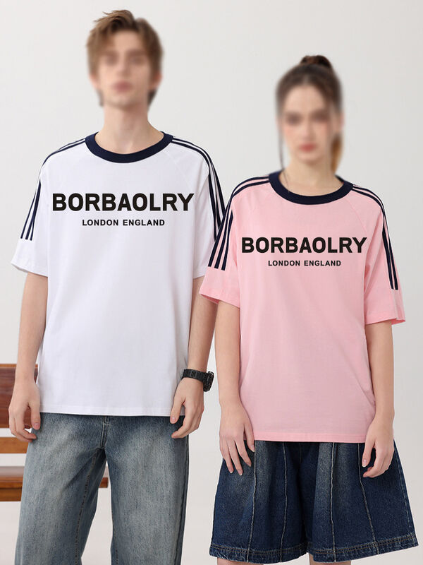 T-shirt personalizzata con logo stampato, stile casual con stampa digitale, ordine urgente a basso MOQ per uomo/donna/bambino