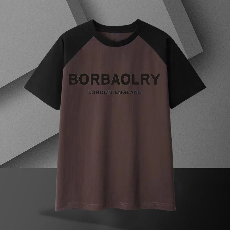 T-shirt in Cotone Pesante da Uomo 220 Grammi Traspirante Oversize Maniche Corte Tinta Unita Casual Lunghezza Tessuto a Maglia