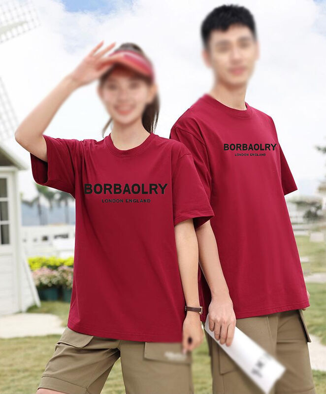 Produttore di t-shirt personalizzate con logo del marchio proprio per uomo, t-shirt in cotone di alta qualità, comoda t-shirt per uomo di marca