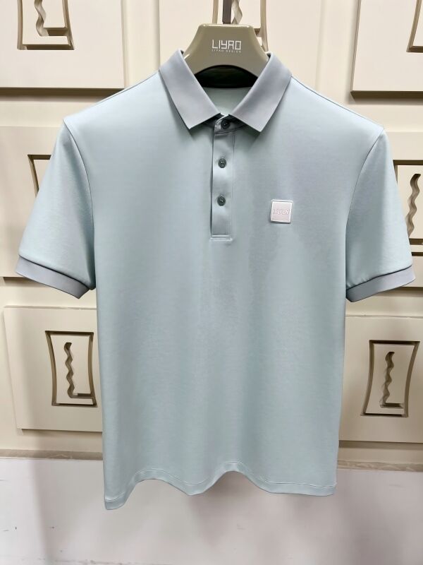 Classiche camicie da polo da uomo. Manche corte, qualità premium per abbigliamento quotidiano casuale. Fabricazione di t-shirt da uomo.