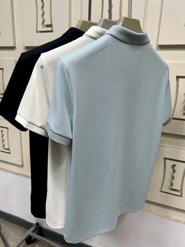 Classiche camicie da polo da uomo. Manche corte, qualità premium per abbigliamento quotidiano casuale. Fabricazione di t-shirt da uomo.