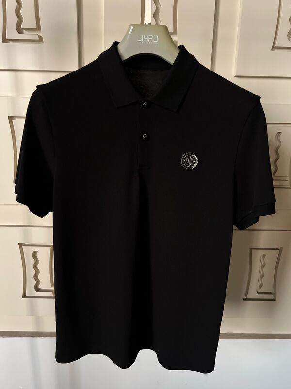 Polo da uomo in cotone di alta qualità con logo ricamato personalizzato o stampa a macchina, polo casual di marca