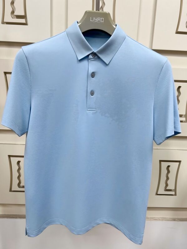 Polo da uomo premium | Design minimalista, tessuto morbido al tatto a maniche corte per tutte le stagioni Produttore di t-shirt da uomo OEM/ODM