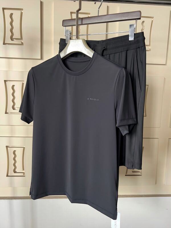 Saldi Caldi Set Polo da Uomo Estiva Traspirante Solida Leggera Maniche Corte Tessuto Poliestere/Cotone