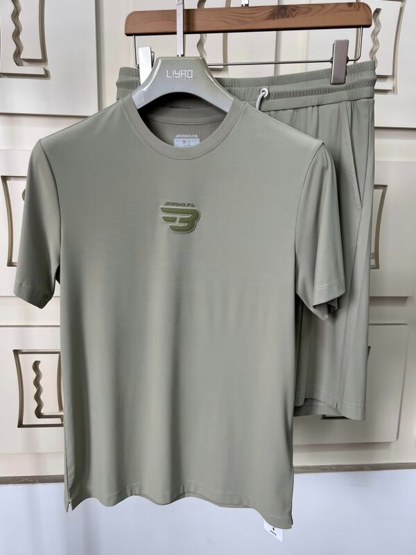 Saldi Caldi Set Polo da Uomo Estiva Traspirante Solida Leggera Maniche Corte Tessuto Poliestere/Cotone