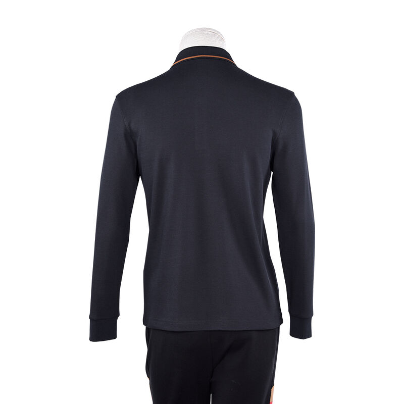 Maglietta Polo da Uomo Premium Designer Personalizzata con Colore, Taglia e Logo, Liscia, Anti-Pilling, a Maniche Lunghe, per Affari