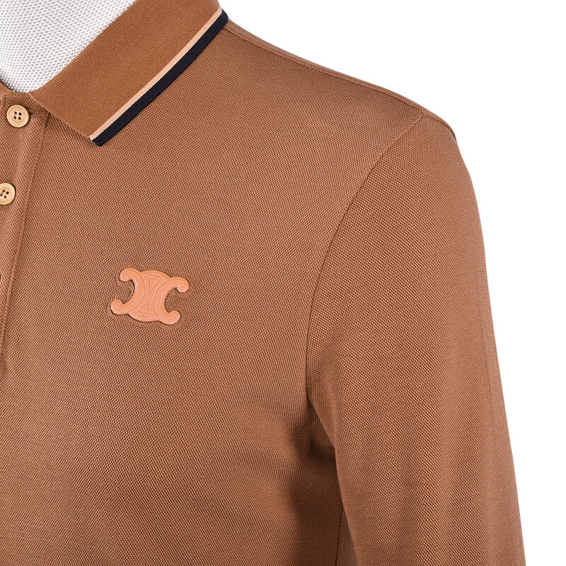 Disegno di vendita calda Anti-Pilling colore semplice Nuova polo a manica lunga Contrasto Collare Disegno Logo personalizzato