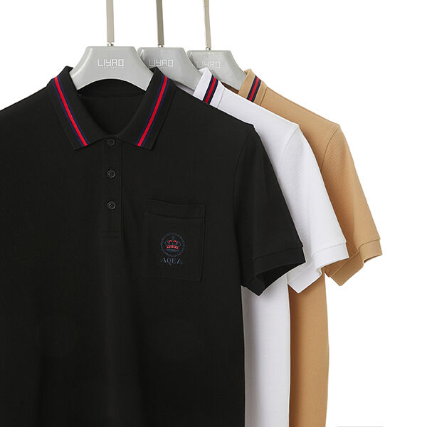 Polo Sportiva Traspirante Logo Personalizzato Manica Corta Uomo Ricamato Polo in Cotone