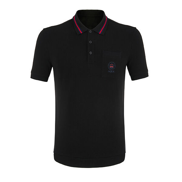 Polo Sportiva Traspirante Logo Personalizzato Manica Corta Uomo Ricamato Polo in Cotone