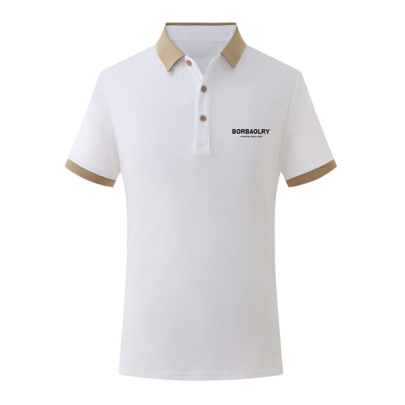 Vendita all'ingrosso Nuova Primavera ed Estate 200 grammi Popolare Abbigliamento da Golf Moda Polo a maniche corte con collo arrotolato