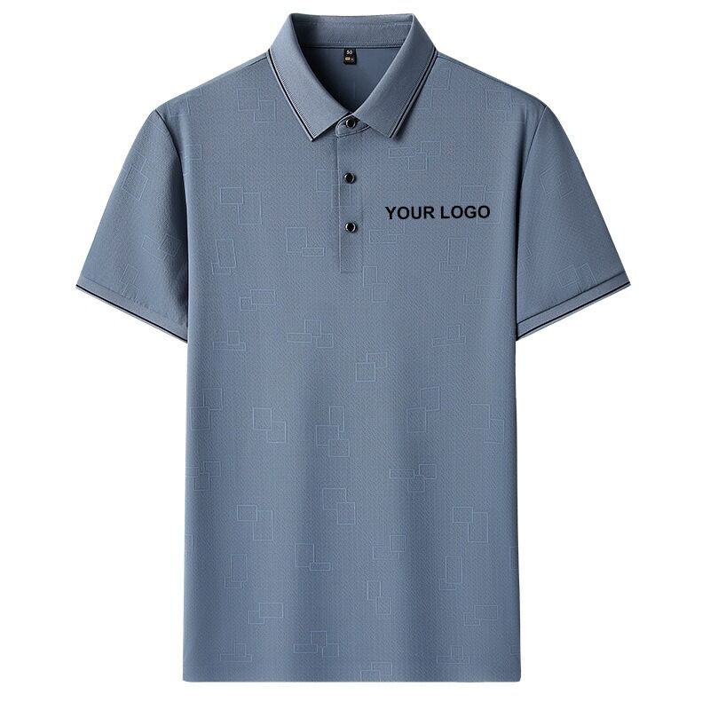 Polo a manica corta ad asciugatura rapida, polo casual, polo unisex taglie forti da uomo