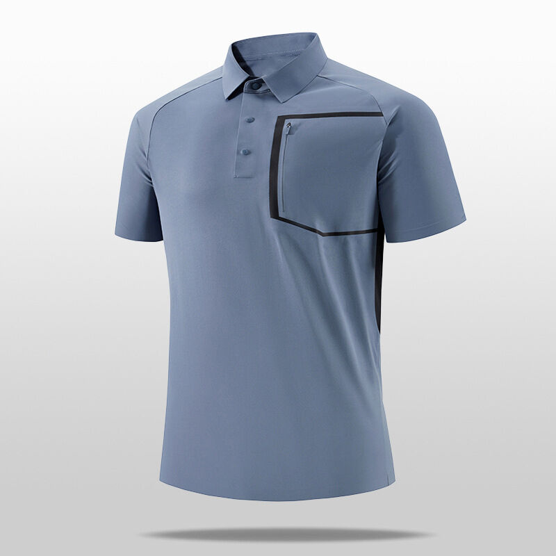 Summer New Men's Short Sleeve Poloshirt a maglia con colletto bloccato per uomini di polo casual