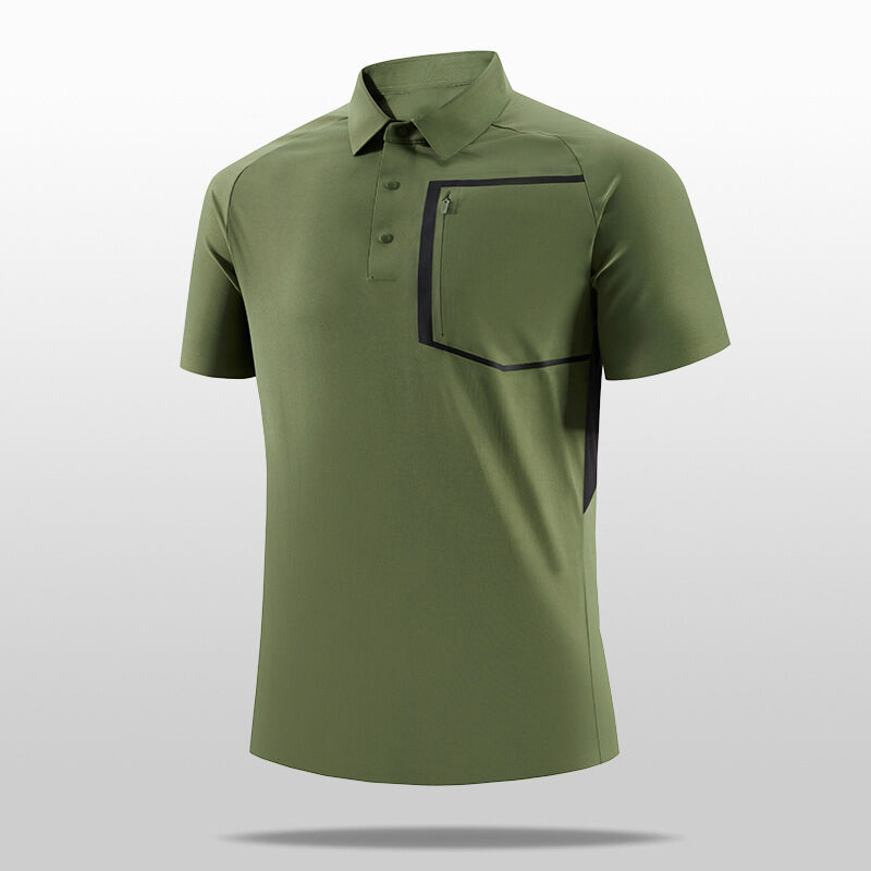 Summer New Men's Short Sleeve Poloshirt a maglia con colletto bloccato per uomini di polo casual