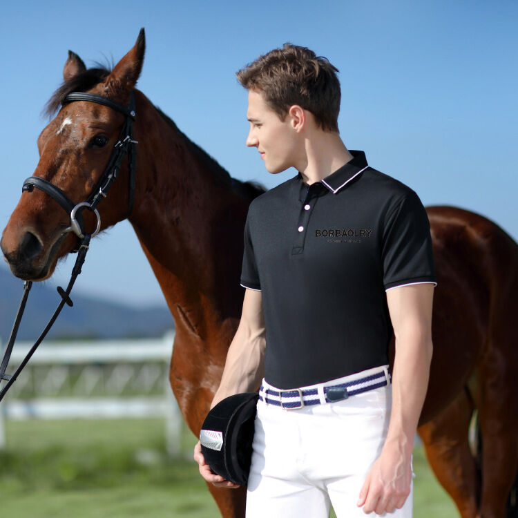 T-shirt basic casual di alta qualità con polo ricamata, abbigliamento da golf, polo semplice con logo personalizzato da uomo, T-shirt da uomo