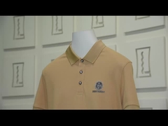 Magliette da polo personalizzate ad alta elasticità e traspiranti con logo ricamato per abbigliamento maschile